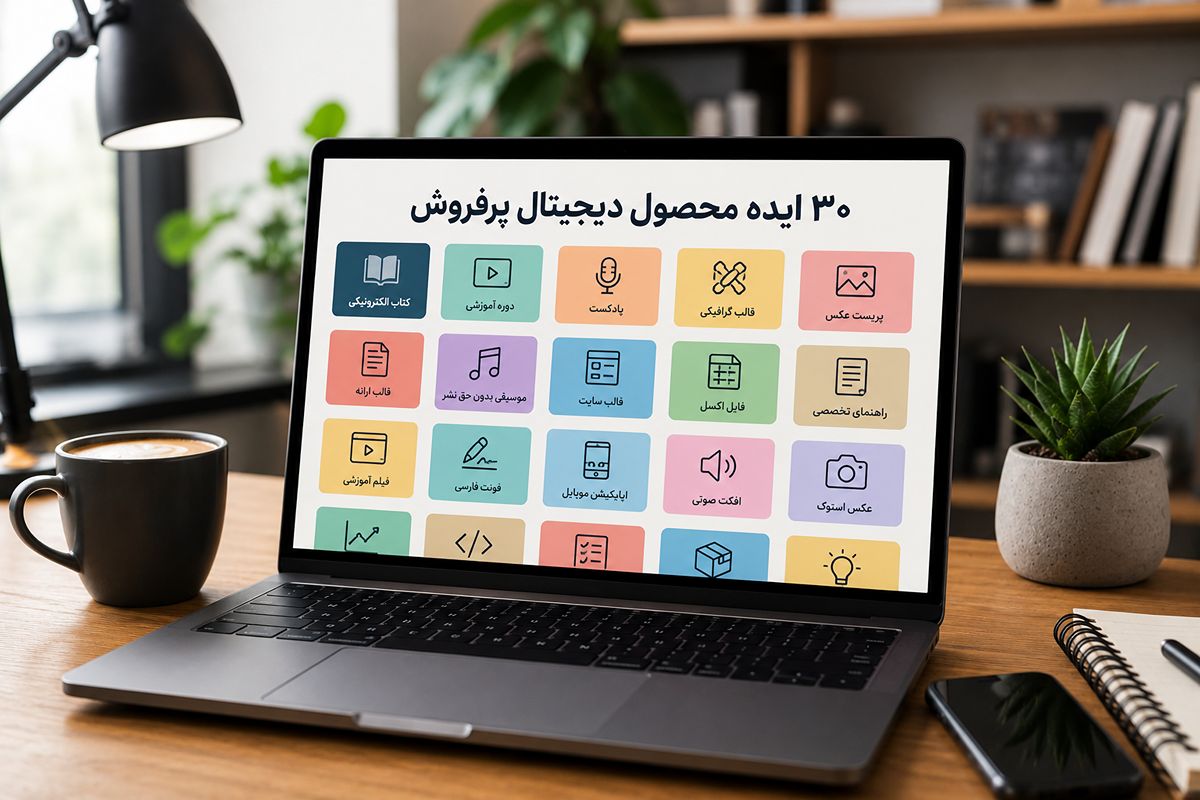 ۳۰ ایده محصول دیجیتال پرفروش