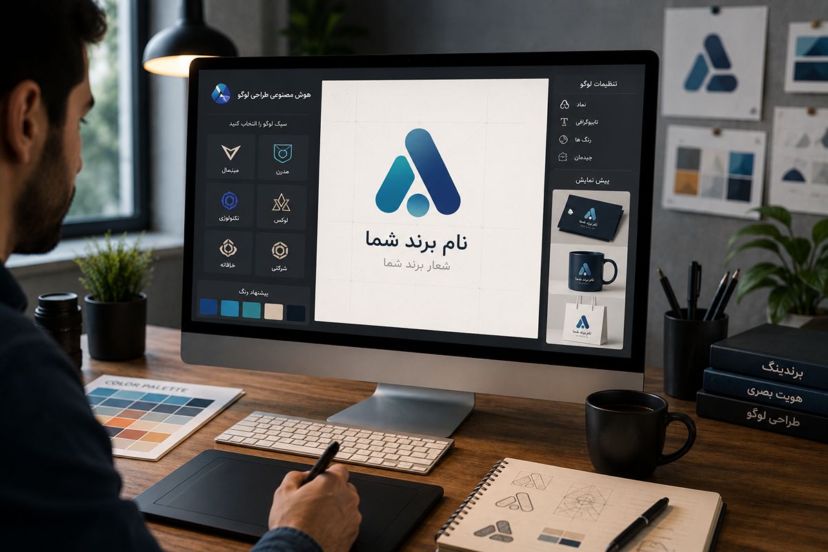 ساخت لوگو و هویت بصری با هوش مصنوعی (AI)